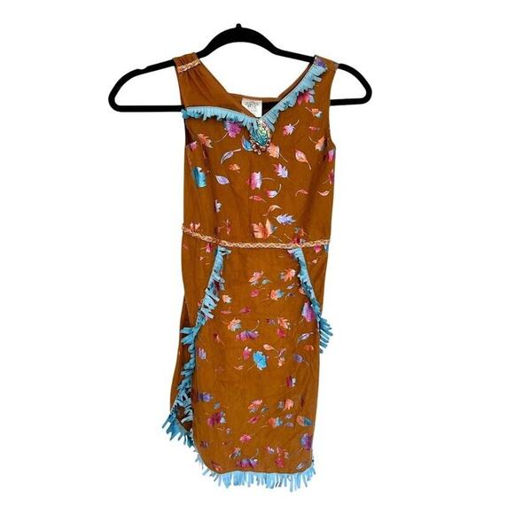Disney Other - Disney Princess Pocahontas Costume Dress Up Girls Size 7/8 Halloween Play Brown
